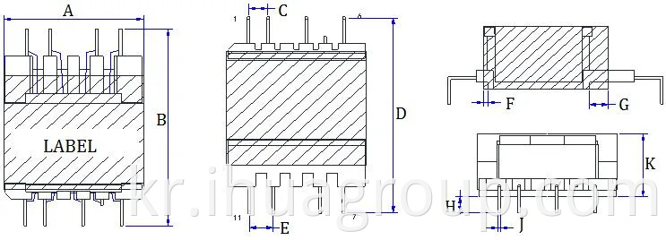 AC-DC 108W 컨버터 AC 110V 220V to DC 24V 4.5A T12 OLED LED 전기 솔더링 스테이션 용 전원 공급 장치 보드 변압기